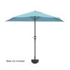 Pure Garden 9 Ft Semicircle Patio Umbrella, Blue 50-145-B